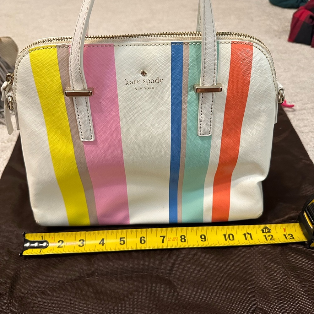 Kate spade multi color satchel bag, well loved
